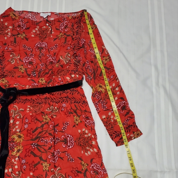 LAIA Roberta Red Floral Maxi Dress Anthropologie - Picture 8 of 11